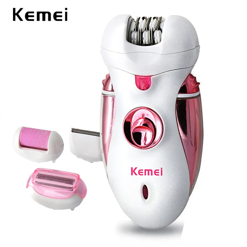 Kemei 4 in 1 Rechargeable Hair Epilator